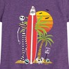 Girls' - Disney - Ghost Dog Beach Surfer Fitted Short Sleeve Graphic T-Shirt - 2 of 4