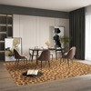 Leopard Rug - Washable Animal Print, Living Room Large Carpet, Soft Non-Slip, Non-Shedding Brown Carpet, Suitable for Office Dormitory Bedroom - 4 of 4