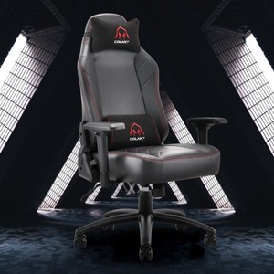 Big And Tall Gaming Chair  Support 400 Lbs, Seat Height Adjustable Gaming Chair With Wheels And Arms, Reclining Chair -Cuddlewood - 1 of 4