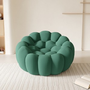 WJSHome Single Bubble Couches for Living Room, Memory Foam Round Bubble Sofa, 3D Honeycomb Shape Curved Sofas for Living Room, Small Space - 1 of 4