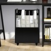 YIYIBYUS Mobile Roll File Organizer Cart, 20 Slots File Holder with Wheels - 2 of 4
