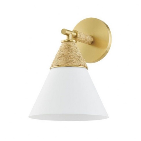 Mitzi Mica 1 - Light Sconce in  Aged Brass - image 1 of 4