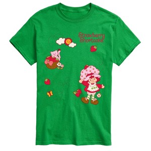 Men's - Strawberry Shortcake - Custard And Flowers Short Sleeve Graphic T-Shirt - 1 of 4