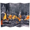6" Double Sided Golden Buddha's Room Divider Gray - Oriental Furniture - 2 of 2