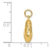 Black Bow Jewelry 14k Yellow Gold 3D Ballet Slipper Charm - 4 of 4