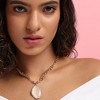 Women's Moonlight Vortex Collar Necklace - Champayne Gold - 4 of 4
