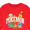 Boys' - Pokémon - Pikachu Charmander Bulbasaur Squirtle Meowth Athletic Logo Long Sleeve Graphic T-Shirt - 2 of 4