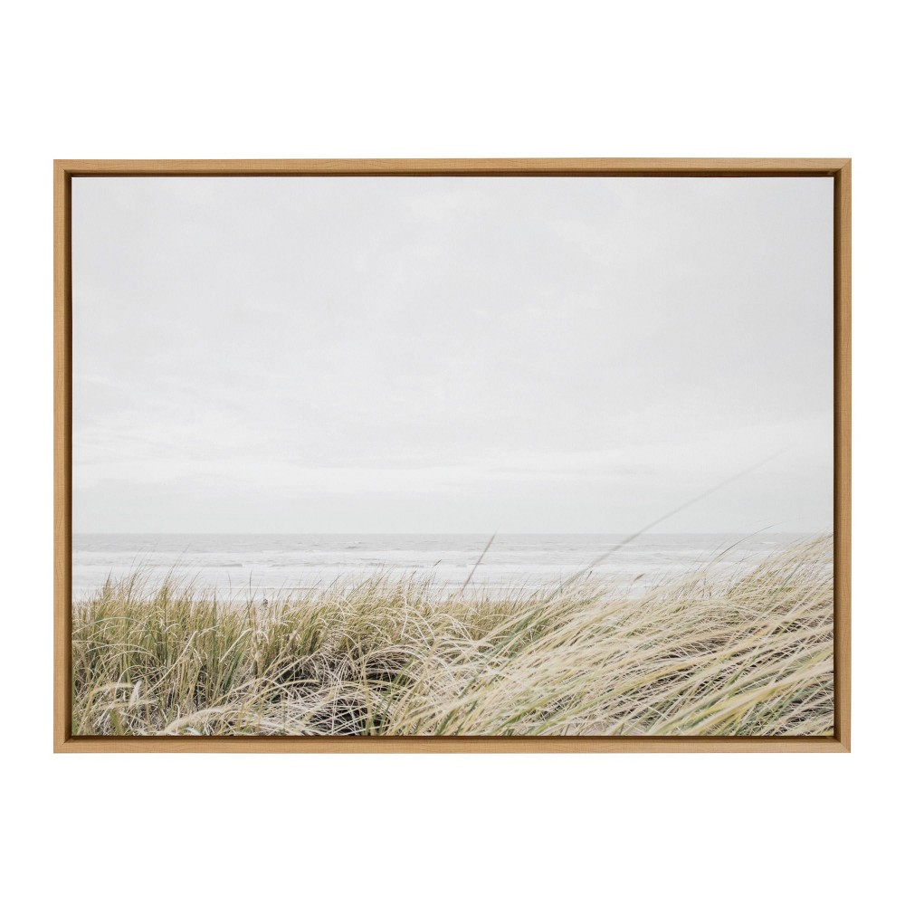 Photos - Other Decoration 28" x 38" Sylvie East Beach Framed Canvas by Amy Peterson: Modern Nautical