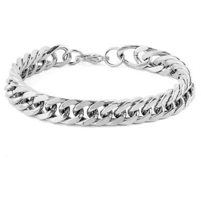 Men's West Coast Jewelry Stainless Steel Curb Link Chain Bracelet (8")
