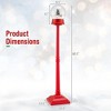 NAYSAYE 5 Ft Christmas Snow Globe Lantern, Musical Snowy Streetlamp 8 Tunes, Blowing Snow, Rotating Scene for Entryway, Porch, Red, 12.5"*12.5"*60.5" - 4 of 4