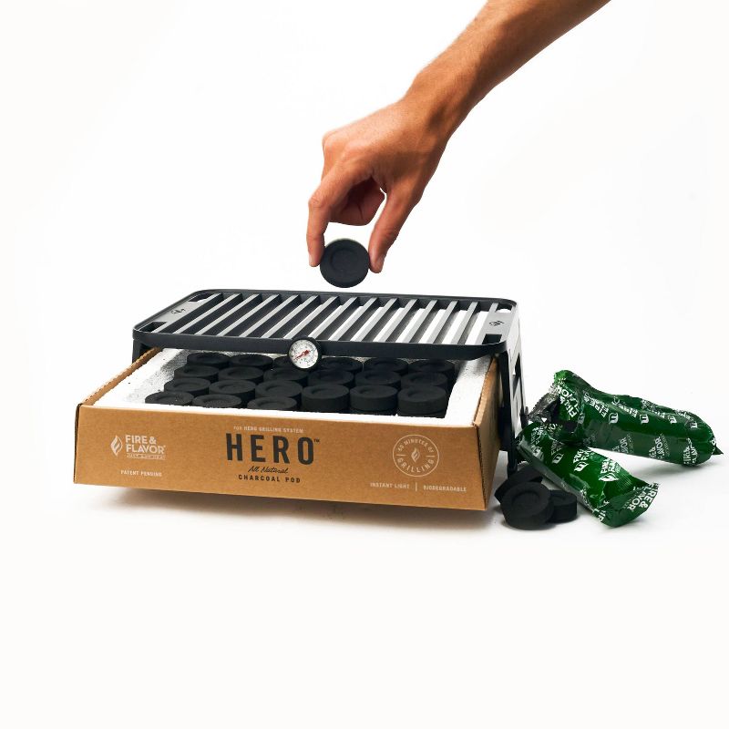 Fire &#38; Flavor Hero 8pk Charcoal Refill, 4 of 8