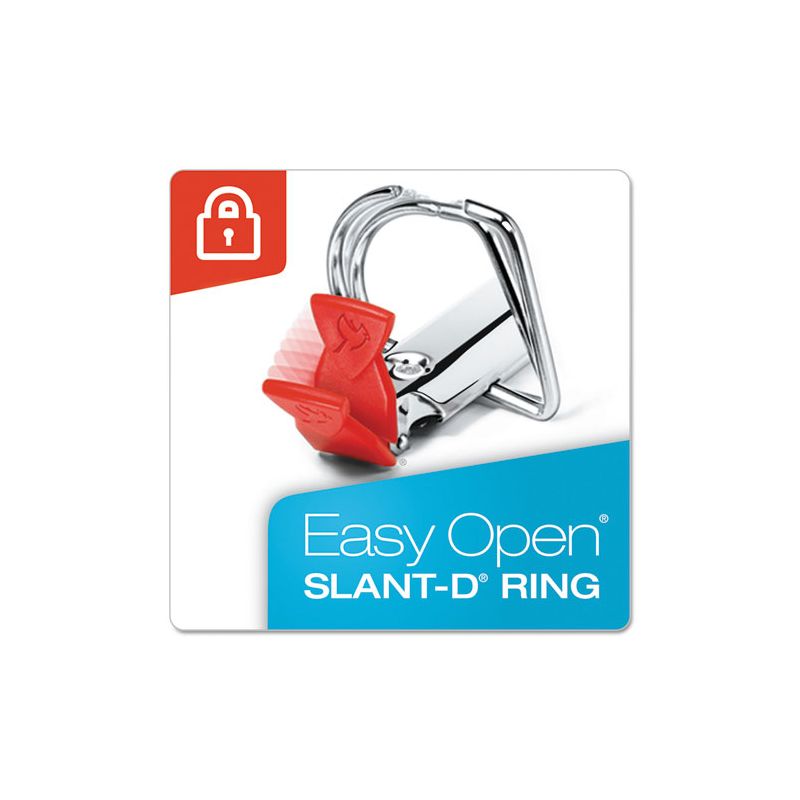 Cardinal Premier Easy Open ClearVue Locking Slant-D Ring Binder, 3 Rings, 2" Capacity, 11 x 8.5, White, 2 of 6