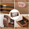 ELECWISH Bamboo Shoe Bench with Storage - 2-Tier Shoe Rack, Hidden Storage & Side Organizer, Brown - 4 of 4