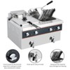COZONY Dual Tank Deep Fryer, Stainless Steel Countertop Fryer with Oil Drain 30 Min Timer Rotary Head - 3 of 4