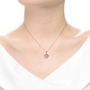 Flower Style Cubic Zirconia Pendant Necklace - Elegant Jewelry for Timeless Beauty and Sophisticated Charm - 3 of 4