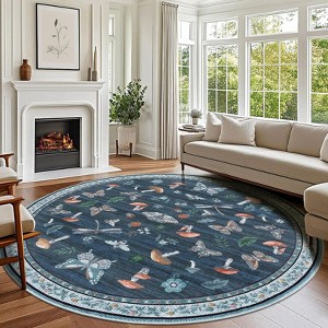 Floral Washable Rug - 1 of 4
