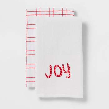 2pk Joy Christmas Hand Towels - Wondershop™