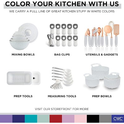 Cook With Color Kitchen Gadget Set Stainless Steel Utensils with Soft Touch Handles, 10 Pc. Copper, White — фото 8