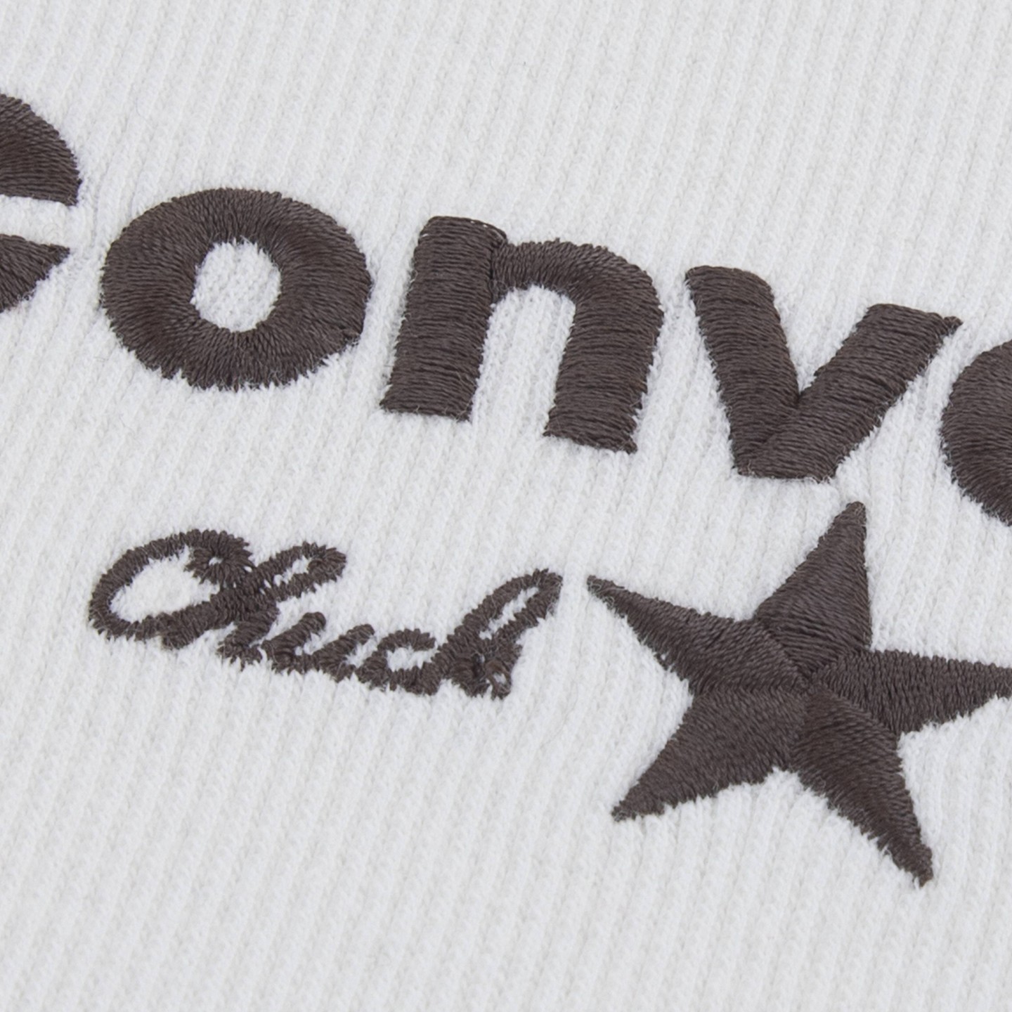 Топ Converse Long Sleeve Ribbed Knit Top - White для девочек, цвет: Белый — фото 4
