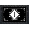 Briarwood Lane Everyday Doormat 30x18 Indoor Outdoor Black and White Monogram J Doormat - 2 of 4