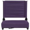 Flash Furniture Set of 2 Grandstand Comfort Seats by Flash - 500 lb. Rated Lightweight Stadium Chair with Handle & Ultra-Padded Seat - 3 of 4