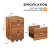 Karl Home 2-Drawer Brown MDF 15.75in. W Vertical File Cabinet - 4 of 4
