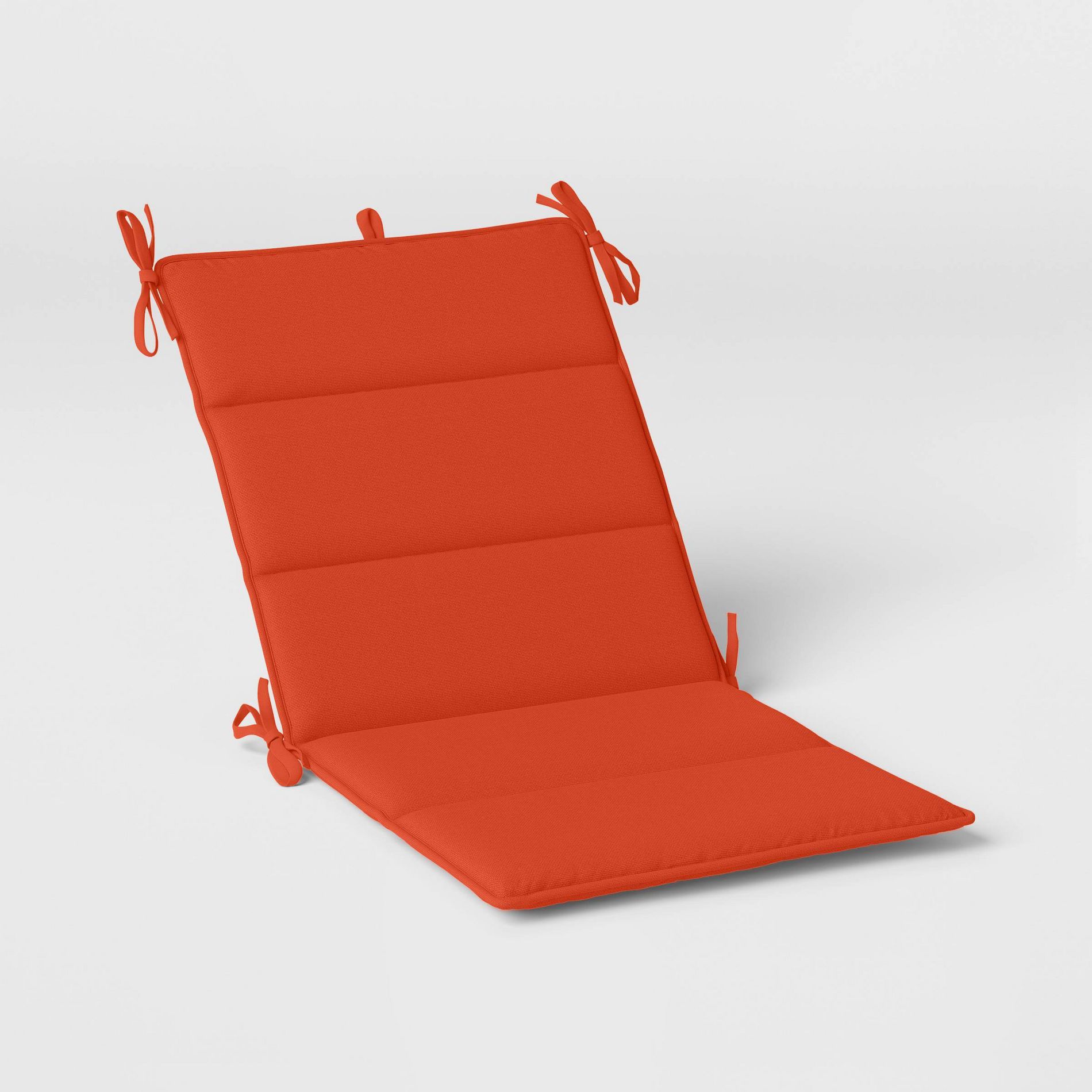 20"x43" Solid Outdoor Chair Cushion Red - Room Essentials™