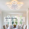 22'' Flush Mount Ceiling Fan with Lights and Remote, 3-Color Temps, 6 Speeds Reversible, Dimmable for Bedroom, Kitchen, Dining Room, White - 4 of 4