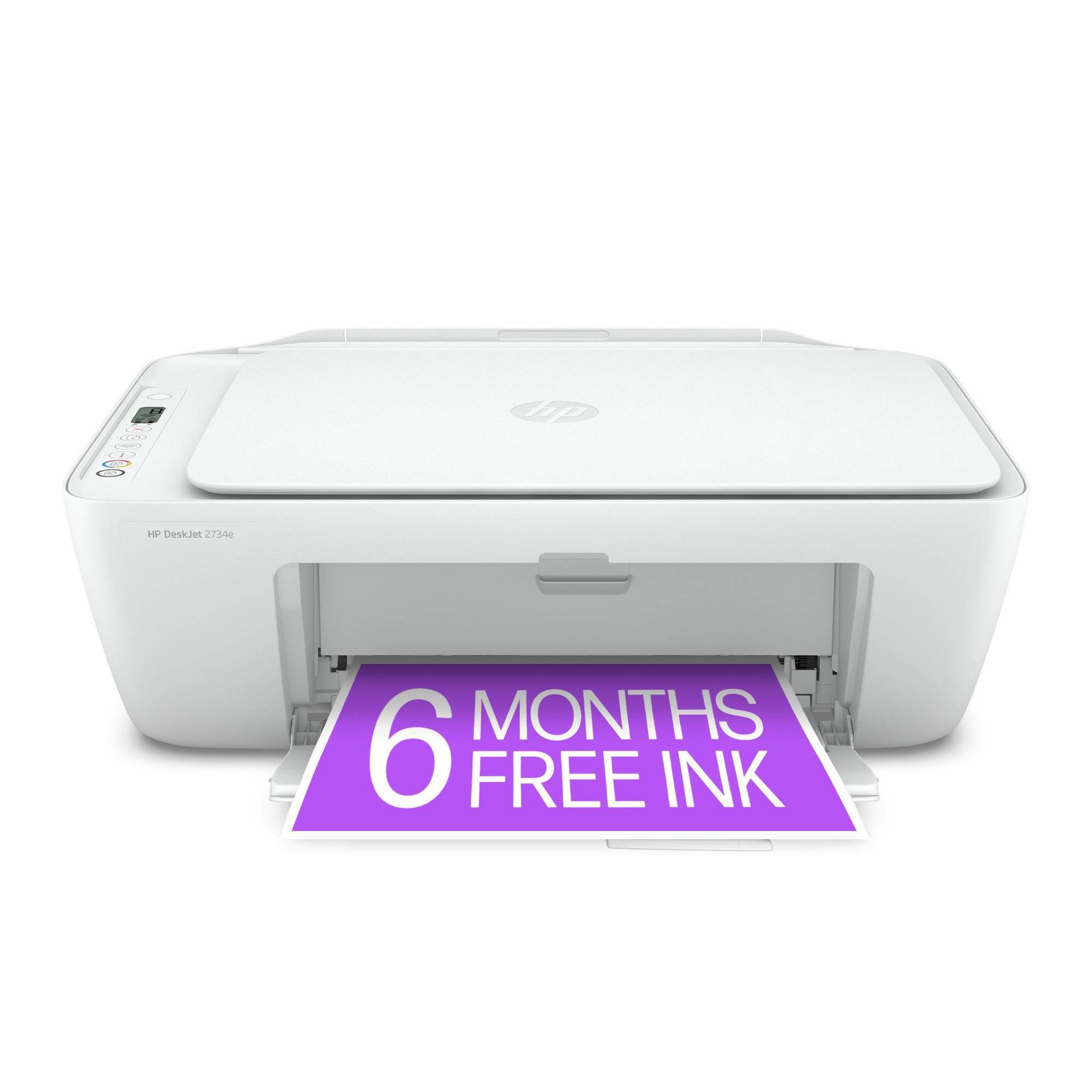 HP DeskJet 2734e Wireless All-in-One Color Printer Scanner Copier with 3 Months Free Instant Ink (26K72A)