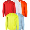 Galaxy By Harvic Men's Long Sleeve Moisture-Wicking Quick Dry Performance Crew Neck Tee- 5 Pack - 2 of 2