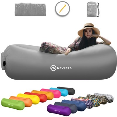 Nevlers Tear-resistant Inflatable Loungers - Gray : Target