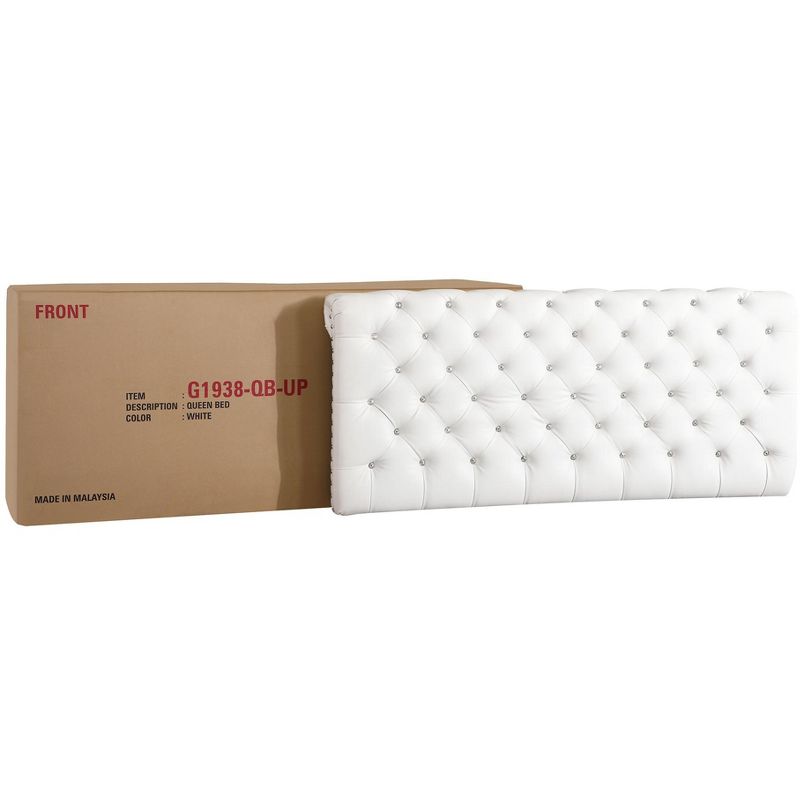 Passion Furniture Maxx Tufted Upholstered King Panel Bed, 5 of 8