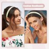Unique Bargains Women's Fashion Solid Simple Satin Headbands 0.63" Wide 2 Pcs - 2 of 4