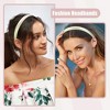 Unique Bargains Women's Fashion Solid Simple Satin Headbands 0.63" Wide 2 Pcs - image 2 of 4