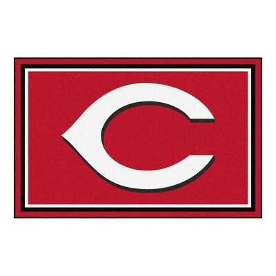 MLB Cincinnati Reds 4'x6' Plush Area Rug - Red