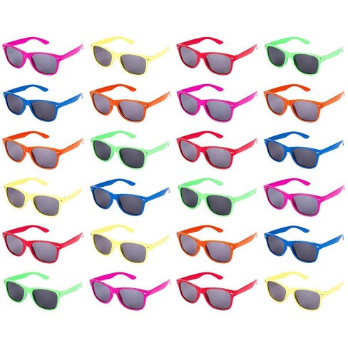 JuzToys 24 Pairs Neon Kids Sunglasses - image 1 of 4