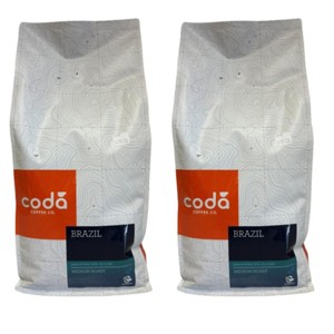 Coda Coffee Co. Brazil Whole Bean - Pack of 2, 5 lbs - 1 of 2