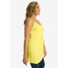 Jessica London Women's Plus Size Stretch Cotton Shirred Tank - 4 of 4