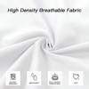 Luxury Full Body Pillow Insert with Soft Fiber Cover, 20x54 White, Breathable Long Bed Pillow - 4 of 4