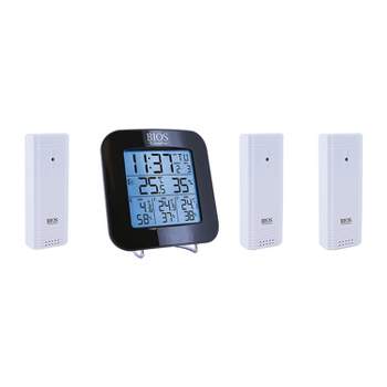 AcuRite 00829 Digital Weather Station with Forecast/Temperature/Clock/Moon Phase, White/Black