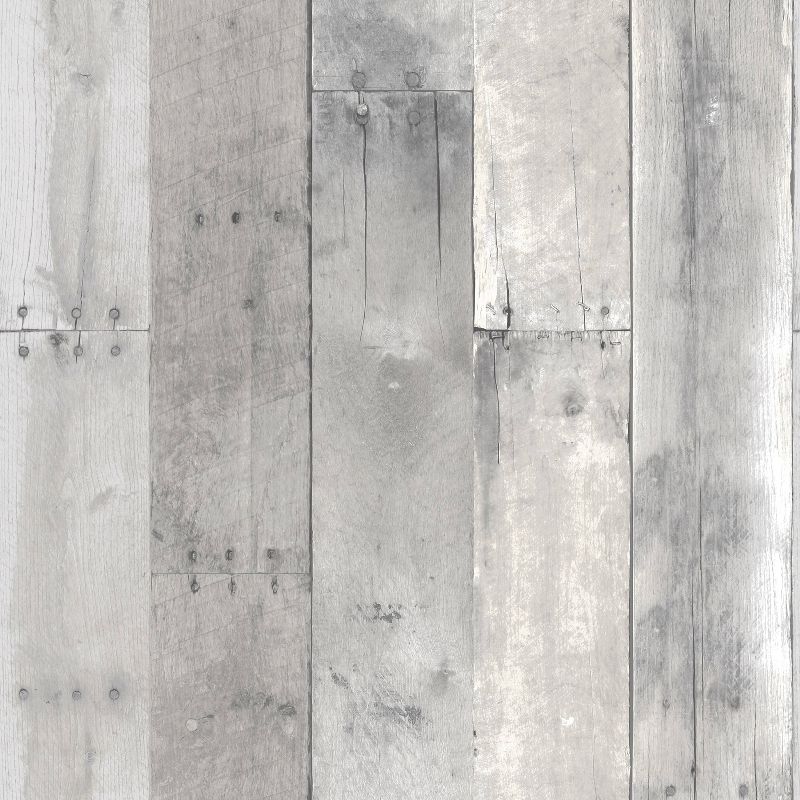 Reclaimed Wood Peel &#38; Stick Wallpaper Gray - Threshold&#8482;, 1 of 14