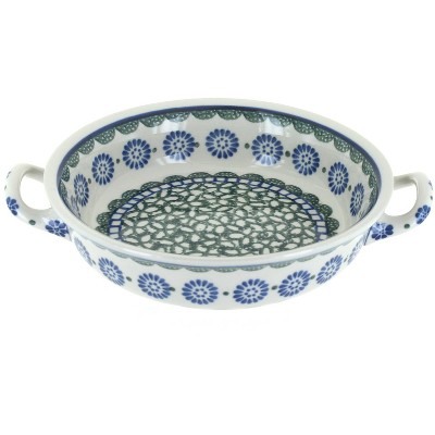 Blue Rose Polish Pottery Maia Mini Casserole Dish with Handles