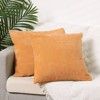 Unique Bargains Solid Chenille Soft Couch Sofa Home Decor Throw Pillow Covers 4 Pcs - 2 of 4