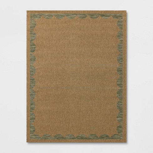 Grid Rectangular Flat Woven Outdoor Area Rug - Threshold™ - image 1 of 4