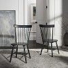 ADILE Spindle Back Dining Chair Set of 2, Charcoal Grey - 2 of 4