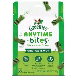 GREENIES Anytime Bites Dental Care Dog Treats - Original Flavor, 65ct (Pack of 2) - 1 of 4