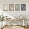 Attop Boho Wall Art Set of 4 for Wooded Minimalist Botanical Print Wall Art for Rustic Wall Decor Brown 12x16 - 3 of 4