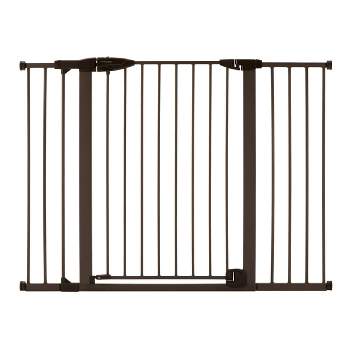 Toddleroo by North States Riverstone Extra Tall And Wide Baby Gate - Graphite -  29.75"-52" Wide