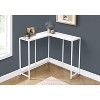 Monarch Specialties Accent Table Console Entryway Narrow Corner Living Room Bedroom White Laminate White Metal Contemporary Modern - 2 of 4