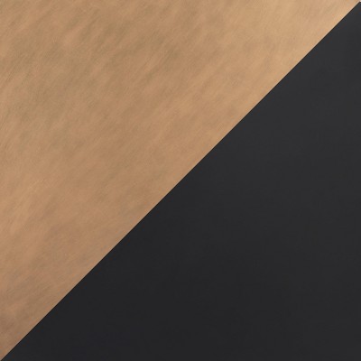 Castelo 2-Piece Brass and Black Metal Coffee Table Set